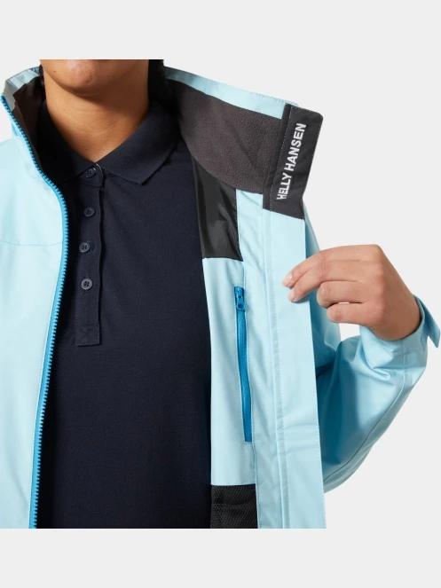 Helly Hansen W Crew Jacket 2.0 női vitorlás kabát világoskék színben 4