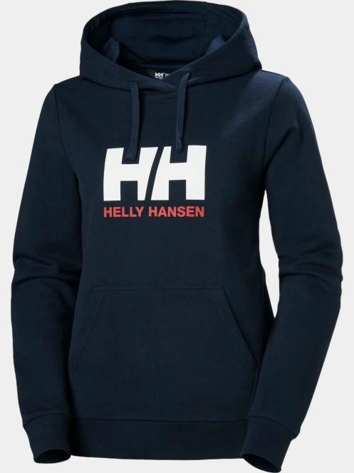 Helly Hansen W Hh Logo Hoodie 2.0 női kapucnis pulóver sötétkék színben 6