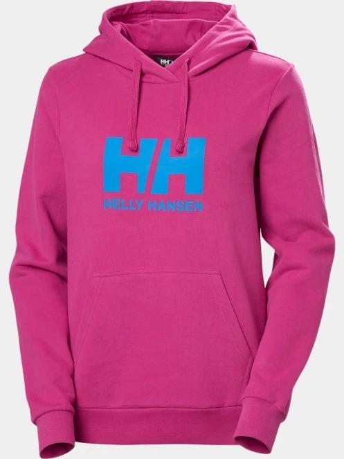 Helly Hansen W Hh Logo Hoodie 2.0 női kapucnis pulóver magenta színben 5