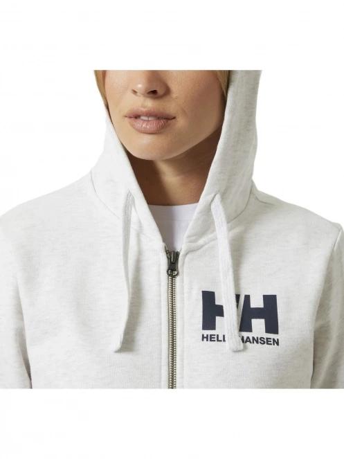 Helly Hansen W Hh Logo Full Zip Hoodie 2.0 női kapucnis pulóver szürke színben 4