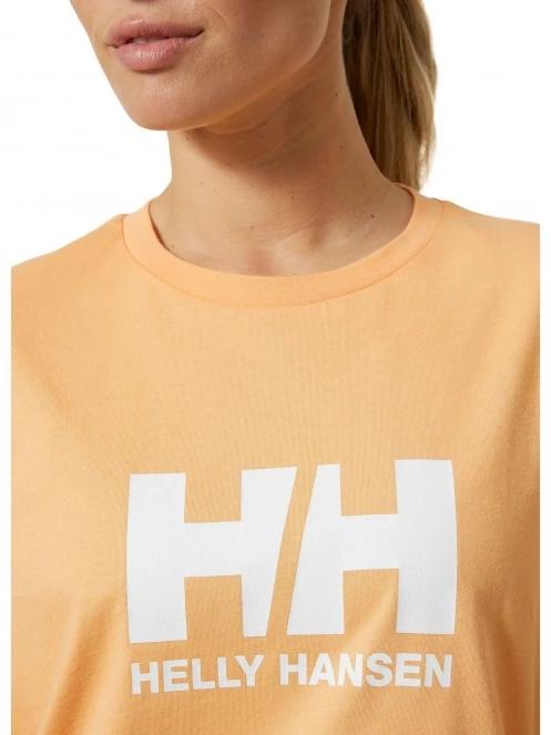Helly Hansen W Hh Logo T-Shirt 2.0 női rövid ujjú póló narancssárga színben 4