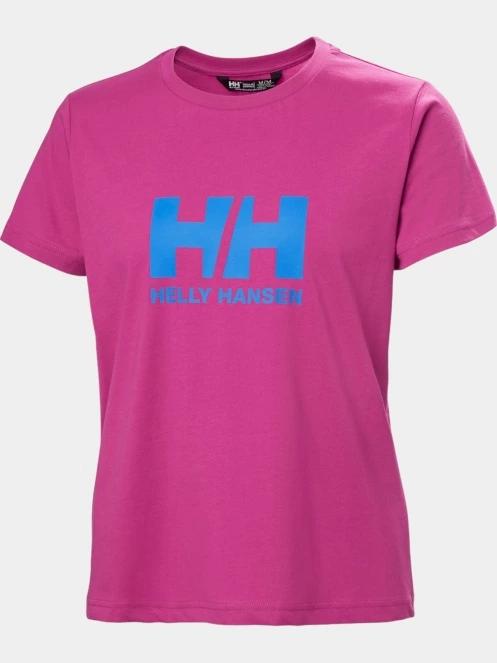 Helly Hansen W Hh Logo T-Shirt 2.0 női rövid ujjú póló magenta színben 5
