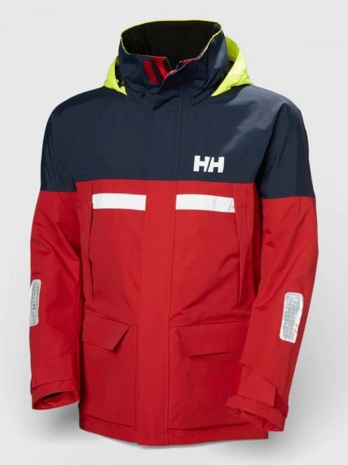 Helly Hansen Pier Jacket 4.0 férfi vitorlás kabát piros színben 12