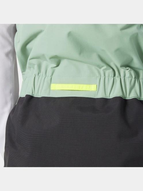 Helly Hansen W Pier 4.0 Bib női vitorlás kabát zöld színben 5