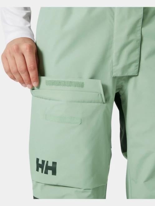 Helly Hansen W Pier 4.0 Bib női vitorlás kabát zöld színben 6