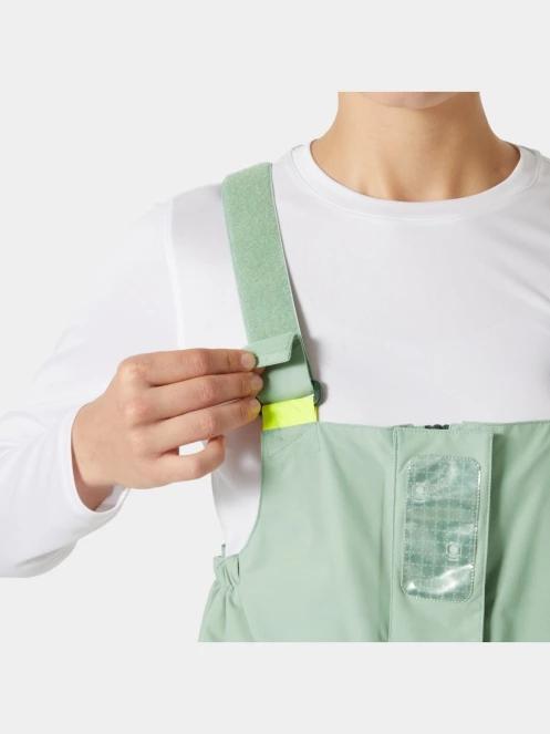 Helly Hansen W Pier 4.0 Bib női vitorlás kabát zöld színben 7