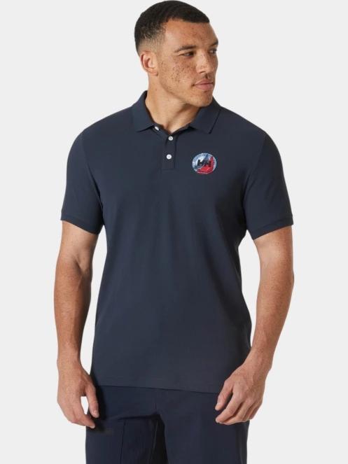 Helly Hansen Hp Race Polo 2.0 férfi galléros póló sötétkék színben 2
