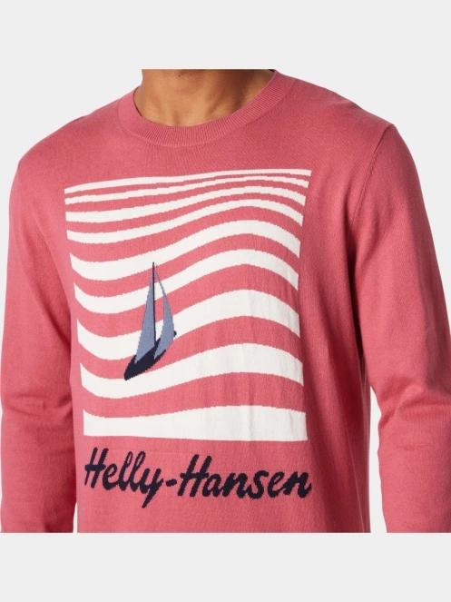 Helly Hansen Quayside Knit férfi pulóver piros színben 4