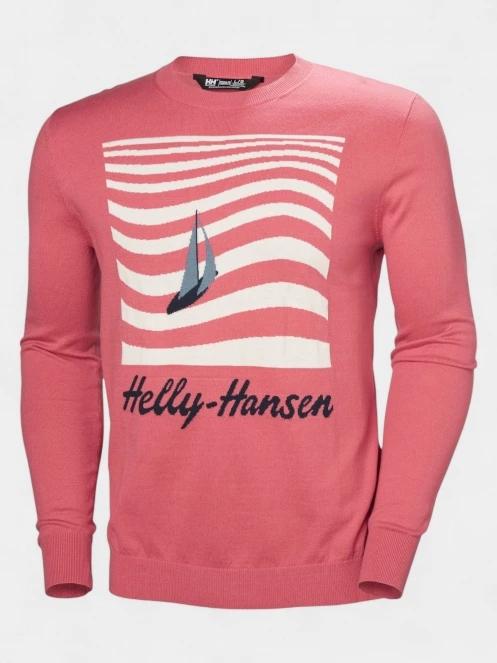 Helly Hansen Quayside Knit férfi pulóver piros színben 6