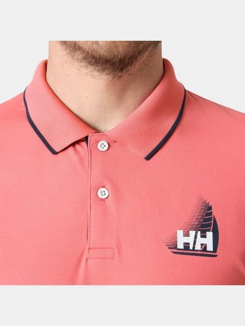 Helly Hansen Hp Figari Polo férfi galléros póló rózsaszín színben 5