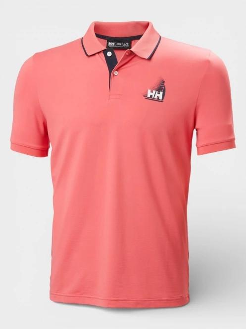 Helly Hansen Hp Figari Polo férfi galléros póló rózsaszín színben 6