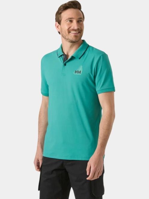 Helly Hansen Hp Figari Polo férfi galléros póló zöld színben 2