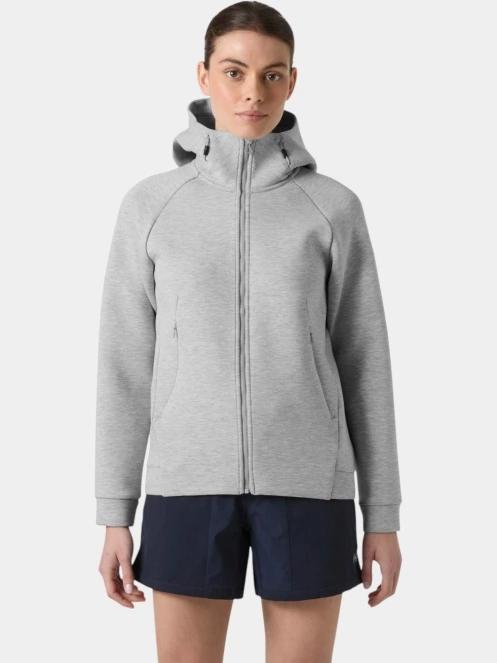 Helly Hansen W Hp Ocean Fz Jacket női kapucnis pulóver szürke színben 2