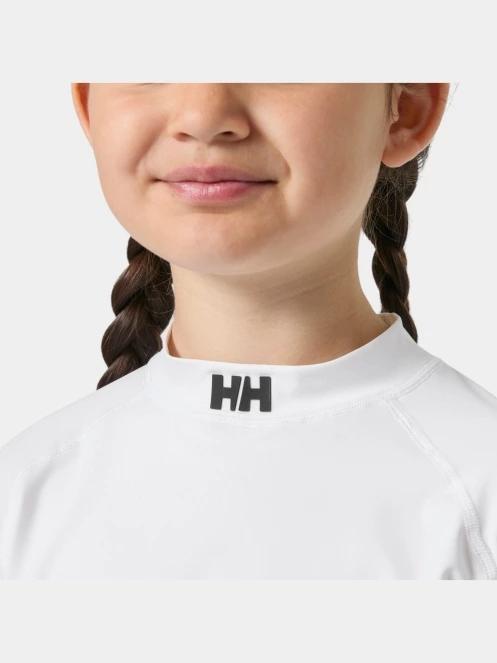 Helly Hansen Jr Waterwear Rashguard hosszú ujjú lycra fehér színben 4