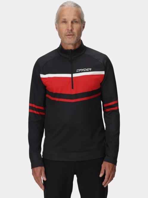 Spyder Legacy 1/2 Zip férfi aláöltöző felső fekete színben 2
