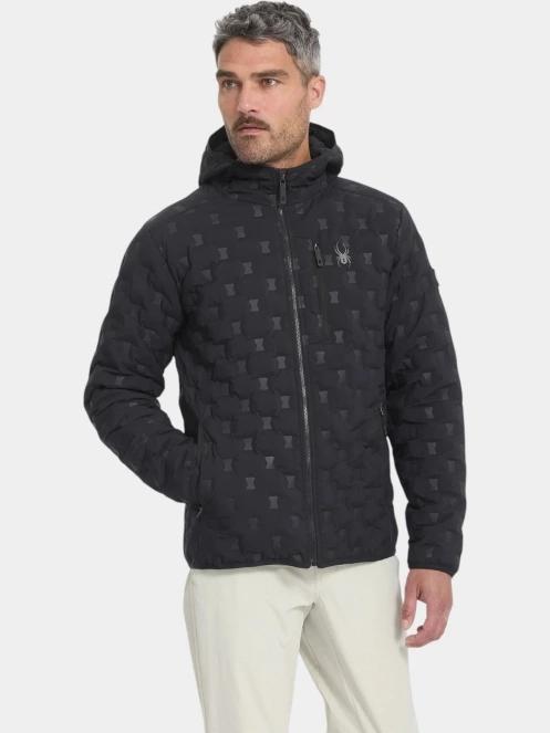 Spyder Zenith Hooded Down Jacket férfi pehelykabát fekete színben 2
