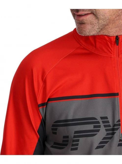 Spyder Paramount 1/2 Zip férfi pulóver piros színben 6