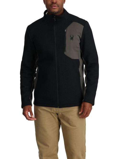 Spyder Bandit Jacket férfi polár pulóver fekete színben 2