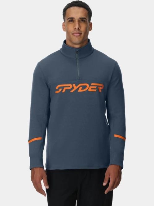 Spyder Speed Fleece 1/2 Zip férfi polár pulóver kék színben 2