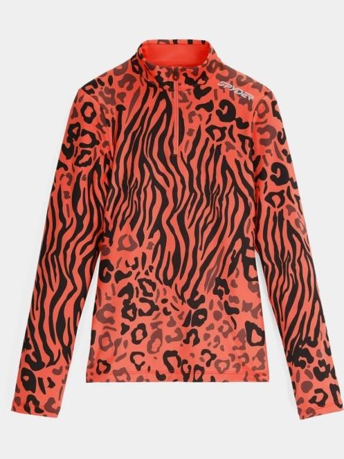 Spyder Vivid 1/2 Zip női aláöltöző felső narancssárga színben 5