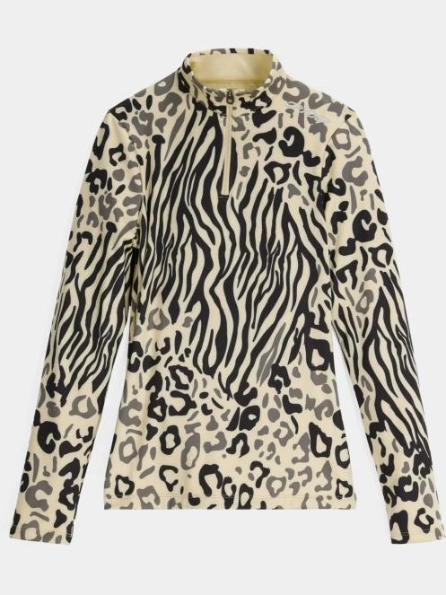 Spyder Vivid 1/2 Zip női aláöltöző felső homok színben 5