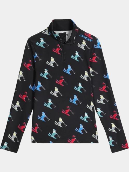 Spyder Vivid 1/2 Zip női polár pulóver fekete színben 7