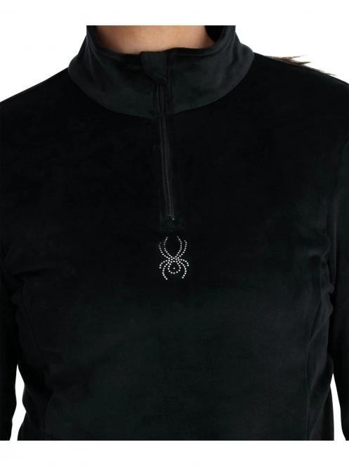 Spyder Shimmer Bug 1/2 Zip női polár pulóver fekete színben 6