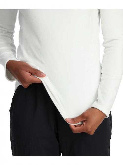 Spyder Shimmer Bug 1/2 Zip női polár pulóver fehér színben 6