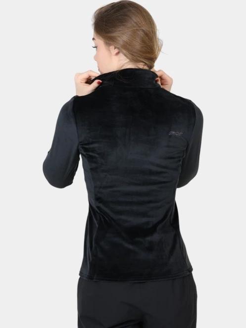 Spyder Shimmer Bug 1/2 Zip női polár pulóver fekete színben 4