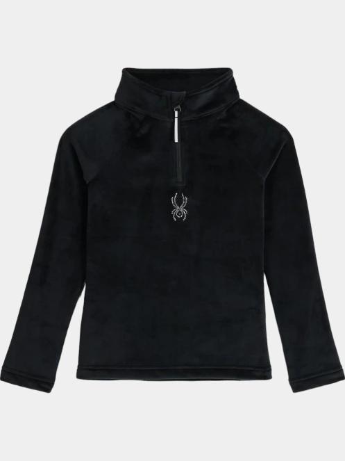 Spyder Shimmer Bug 1/2 Zip női polár pulóver fekete színben 6