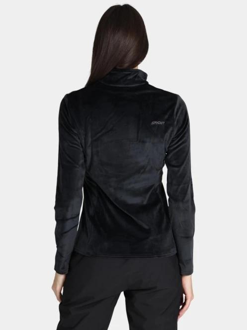 Spyder Shimmer Bug 1/2 Zip női polár pulóver fekete színben 4