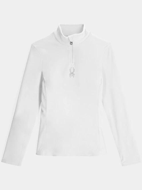 Spyder Shimmer Bug 1/2 Zip női polár pulóver fehér színben 2
