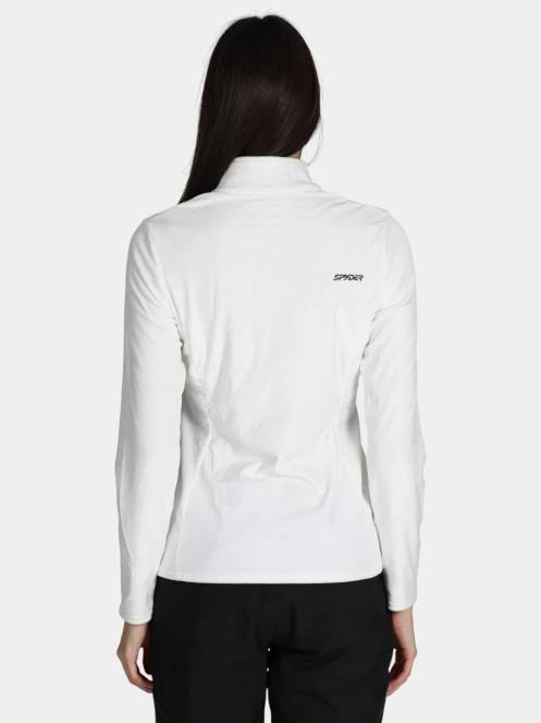 Spyder Shimmer Bug 1/2 Zip női polár pulóver fehér színben 4