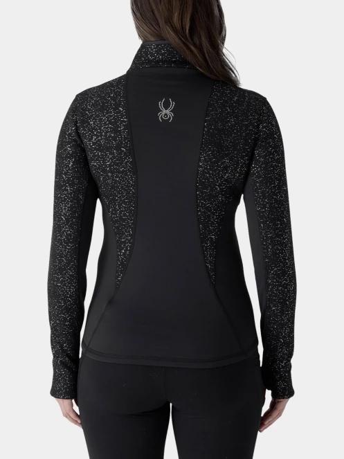 Spyder Luxe Sweater Fleece Jacket női polár pulóver fekete színben 3