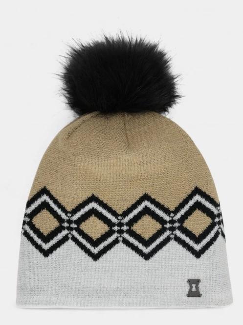 Spyder Mountain Hat bojtos sapka homok színben 2