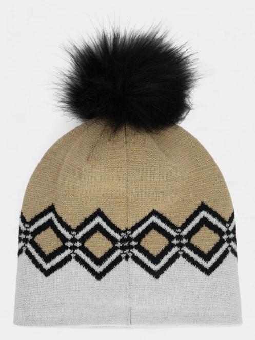 Spyder Mountain Hat bojtos sapka homok színben 3