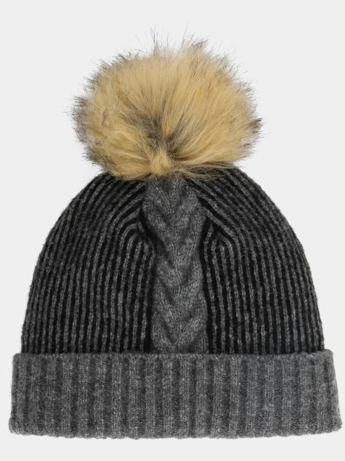 Spyder Plait Pom Hat bojtos sapka fekete színben 2