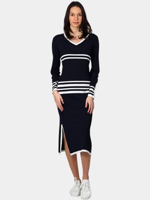 Luhta Luhta Huuttila női midi ruha sötétkék színben 2