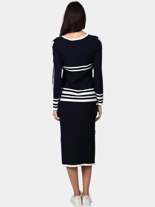 Luhta Luhta Huuttila női midi ruha sötétkék színben 5