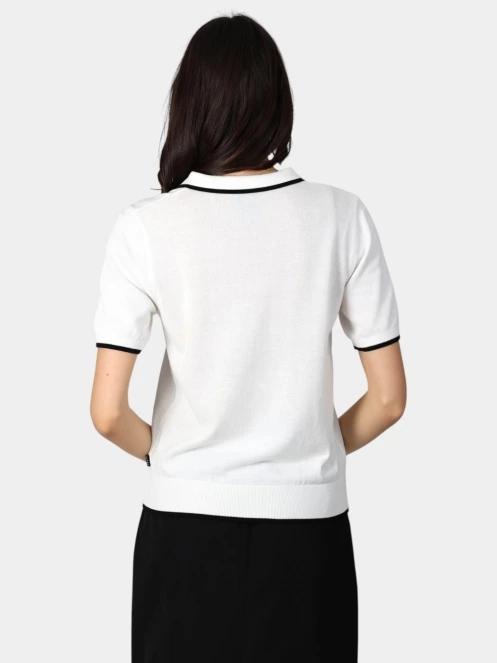 Luhta Luhta Hissa női galléros póló fehér színben 4