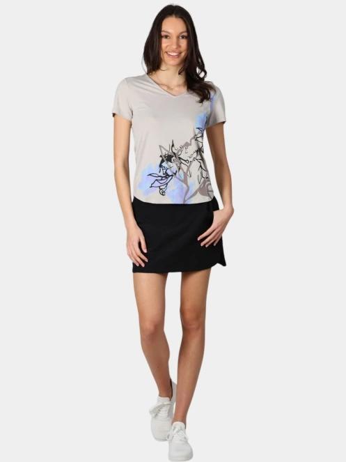 Luhta Luhta Ellis női rövid ujjú póló barna színben 5