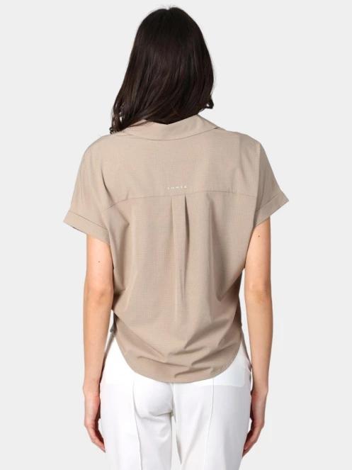 Luhta Luhta Ahveninen női rövid ujjú ing barna színben 4