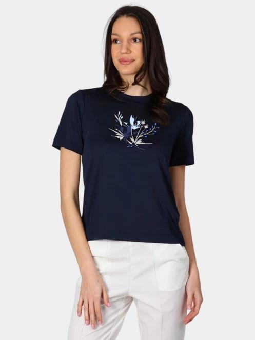 Luhta Luhta Annis női rövid ujjú póló sötétkék színben 2