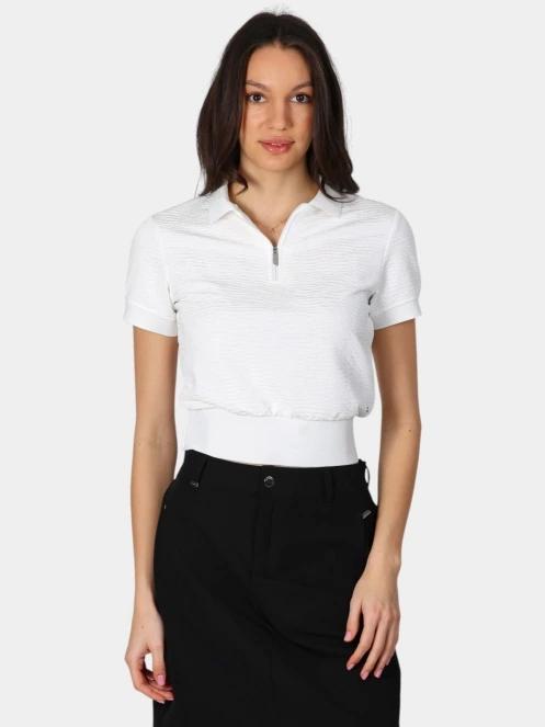 Luhta Luhta Ilmala női galléros póló fehér színben 2