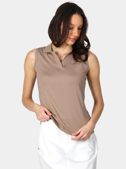 Luhta Luhta Innopuro női ujjatlan póló barna színben 2