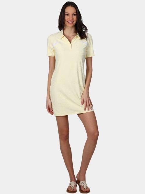 Luhta Luhta Ilmosalo női pólóruha sárga színben 2