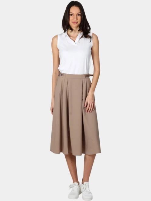 Luhta Luhta Armassaari női midi szoknya barna színben 5