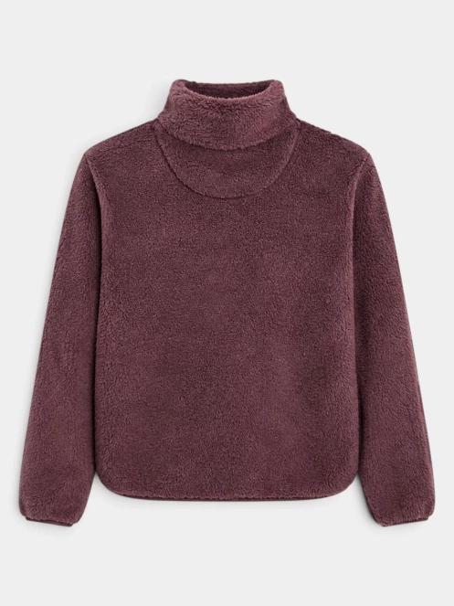 Fundango Marshmallow Junior Pile Jacket polár pulóver lila színben 3