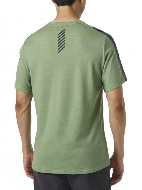 Helly Hansen Lifa Merino Lightweight Tee férfi rövid ujjú sport póló zöld színben 3