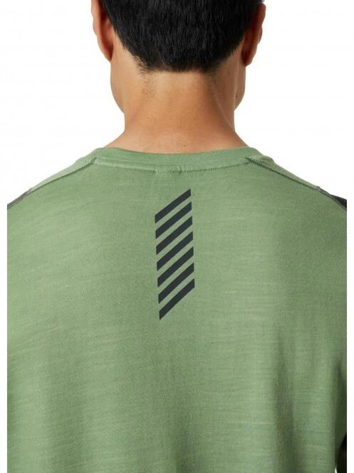 Helly Hansen Lifa Merino Lightweight Tee férfi rövid ujjú sport póló zöld színben 5